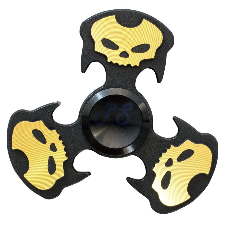 fidget spinner skull style black