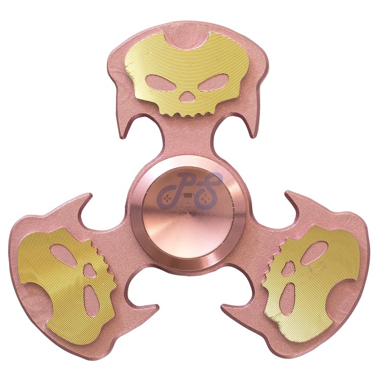 fidget spinner skull style pink