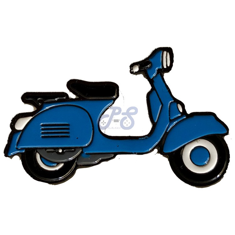 Motorcycle pin Blue