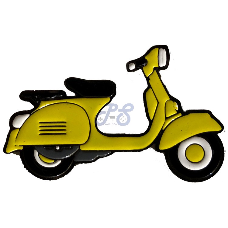 motorcycle pin Yellow