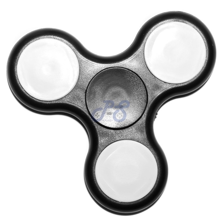 fidget spinner with lights black