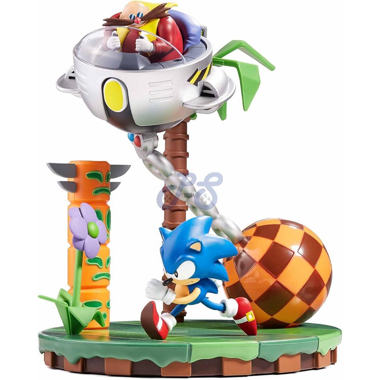 numskull sonic amp dr eggman statue sonic the hedgehog 30th anniversary limited edition
