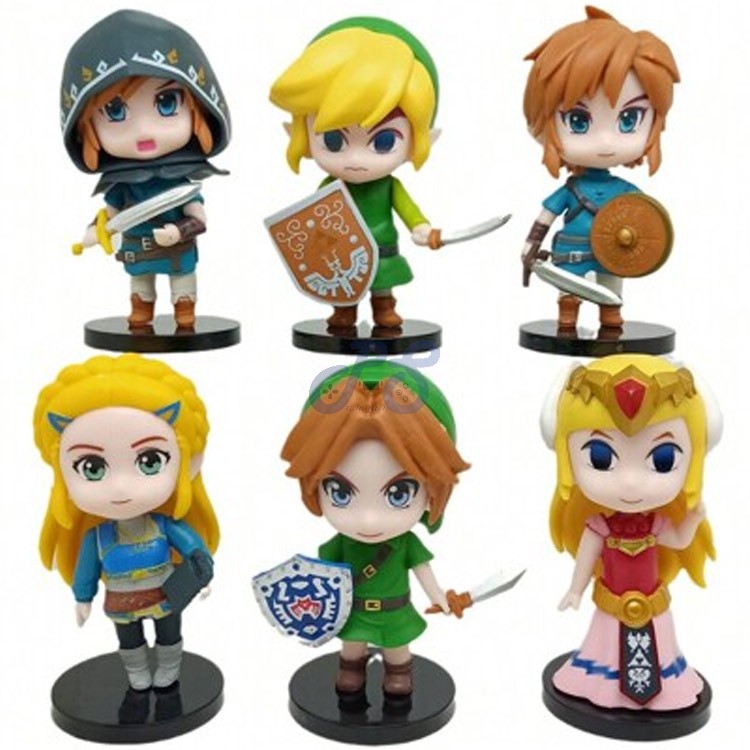 the legend of zelda gacha figure 6 pieces