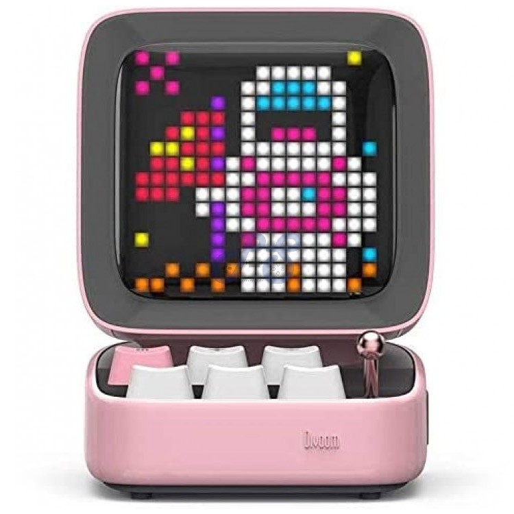 divoom ditoo plus bluetooth speaker pink 12496