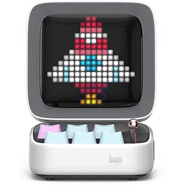 divoom ditoo pro bluetooth speaker white