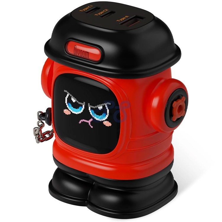 divoom dipow65w fast charger firefighting red