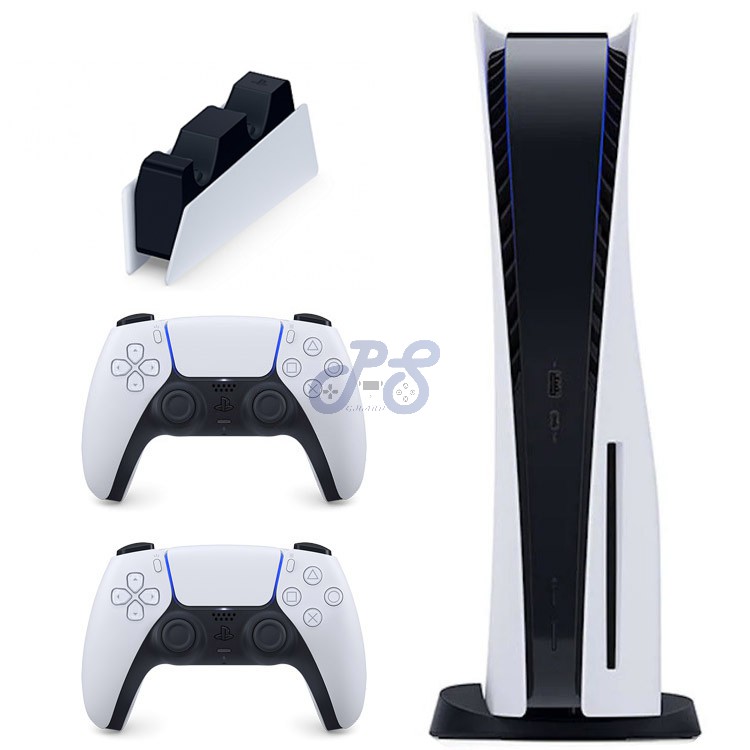 ps5 2 dualsense controllers ps5 charge station bundle