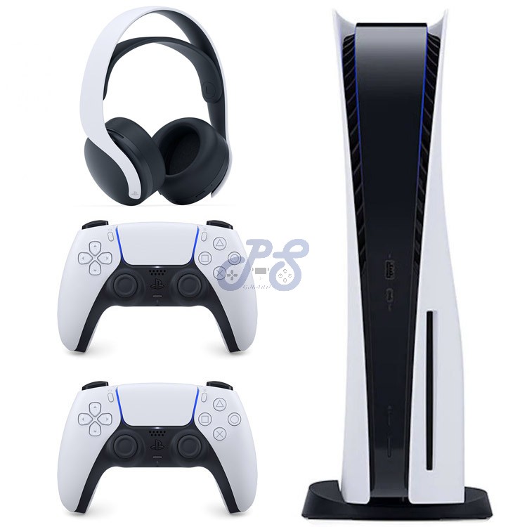 ps5 2 dualsense controllers pulse 3d headset bundle