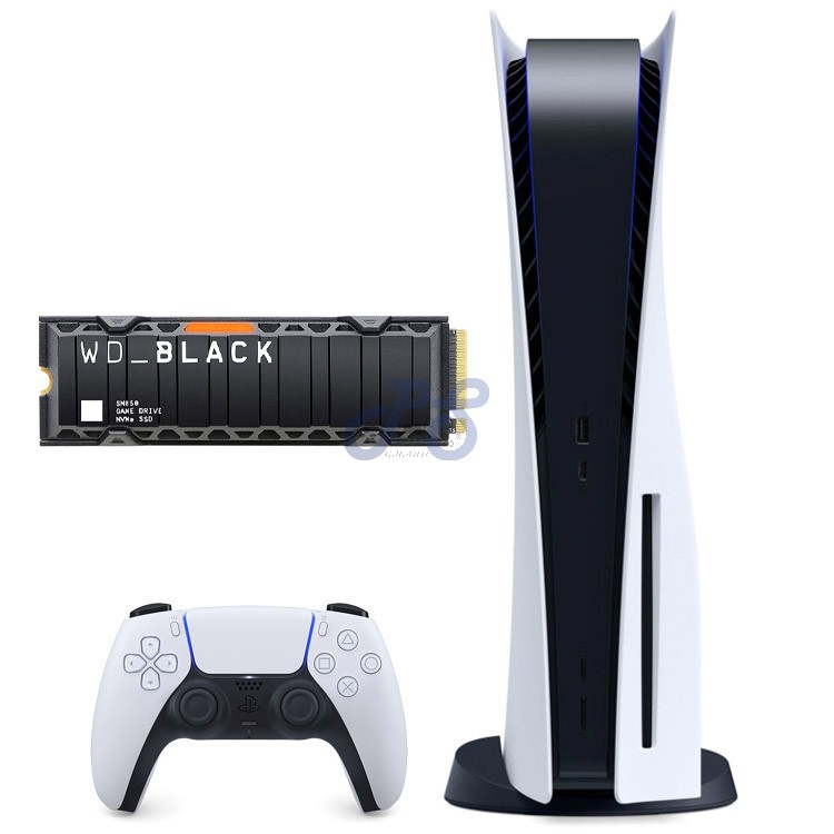 ps5 standard edition wdblack sn850 ssd with heatsink 1tb