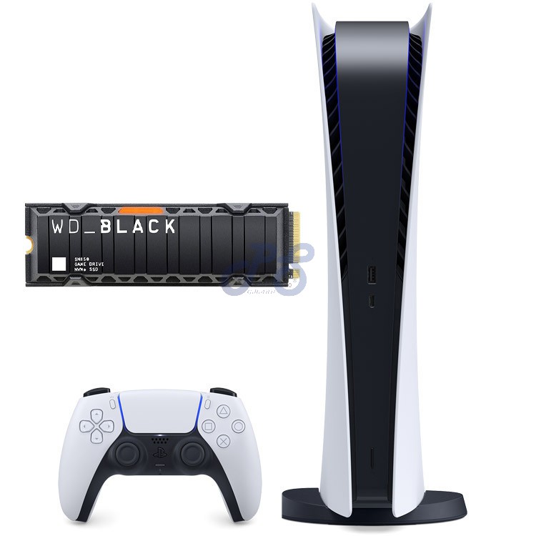ps5 digital edition wdblack sn850 ssd with heatsink 1tb