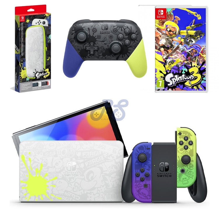 nintendo switch oled splatoon 3 limited edition full pack