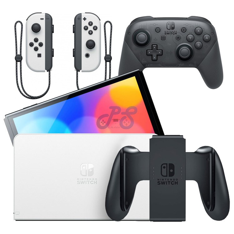 Nintendo Switch oled white pro controller