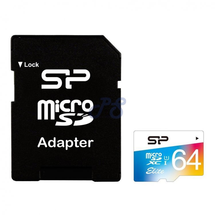 silicon power microsd xc class 10 elite 64gb