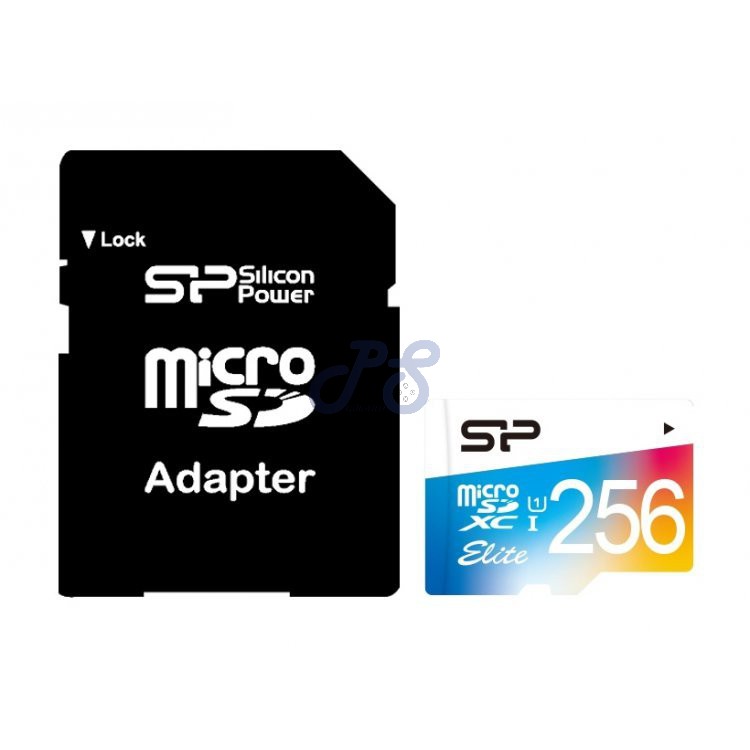 silicon power microsd xc class 10 elite 256gb