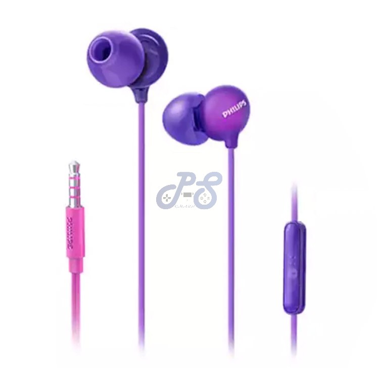 philips she2405 in ear headphones purple