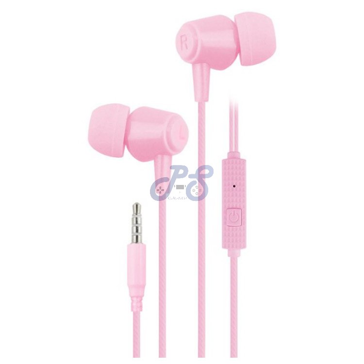 kin k18 in ear headset pink