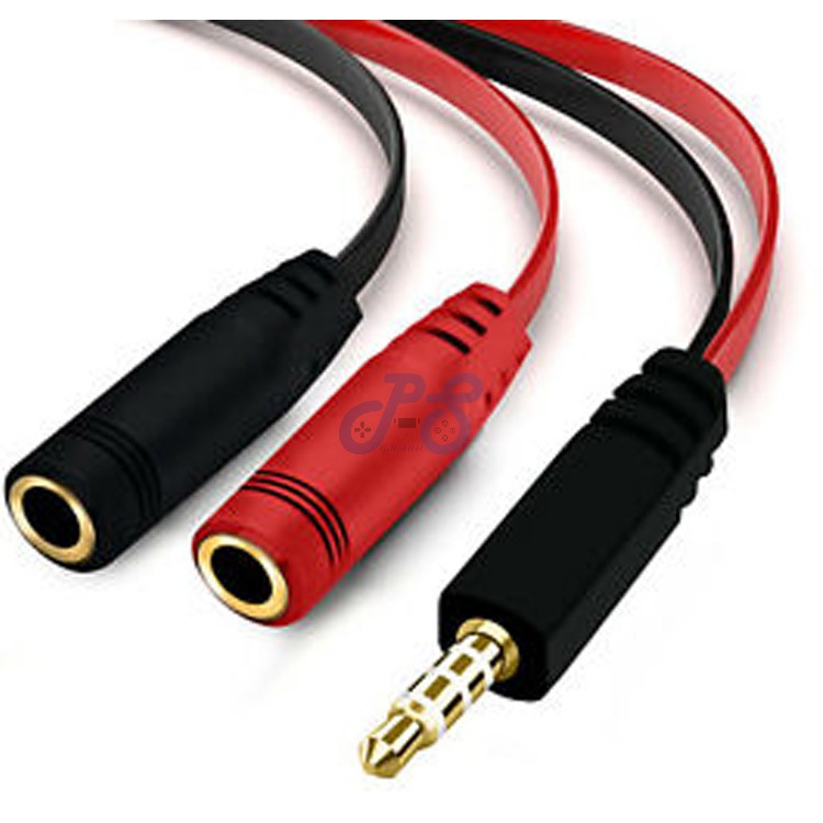 aux splitter female to 2 male cable