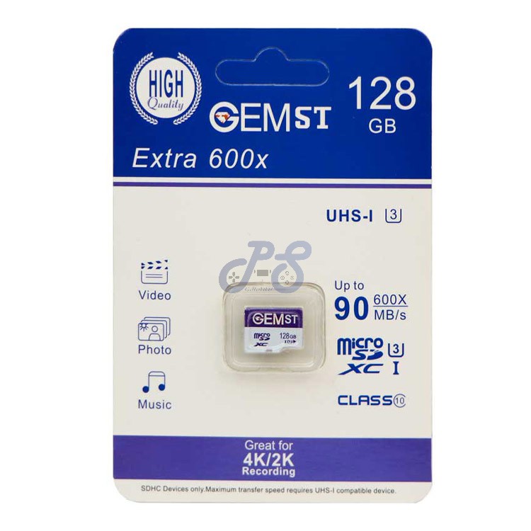 gemst extra 600x micro sd card 128gb