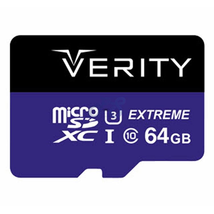verity extreme microsd xc card uhs i class 3 64gb