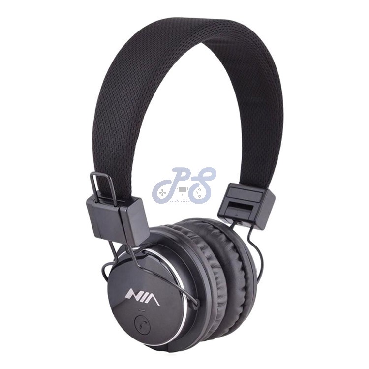 nia x5 bluetooth headphone black