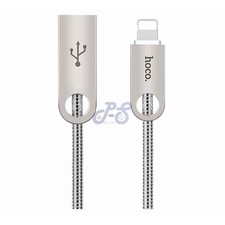 hoco u8 zinc alloy lighting cable silver