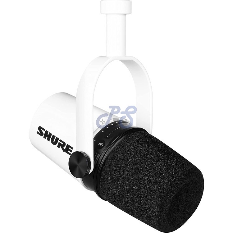 shure mv7 microphone white noir