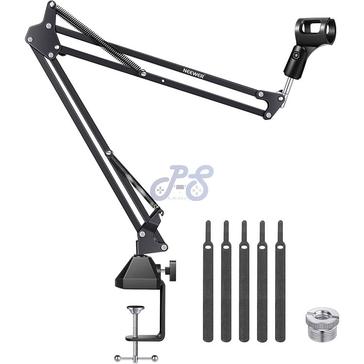 neewer nw35 microphone suspension boom scissor arm stand medium black