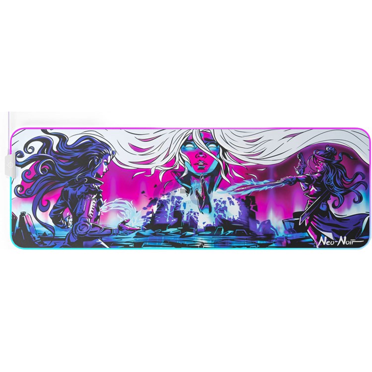 steelseries qck prism rgb gaming mouse pad neo noir xl