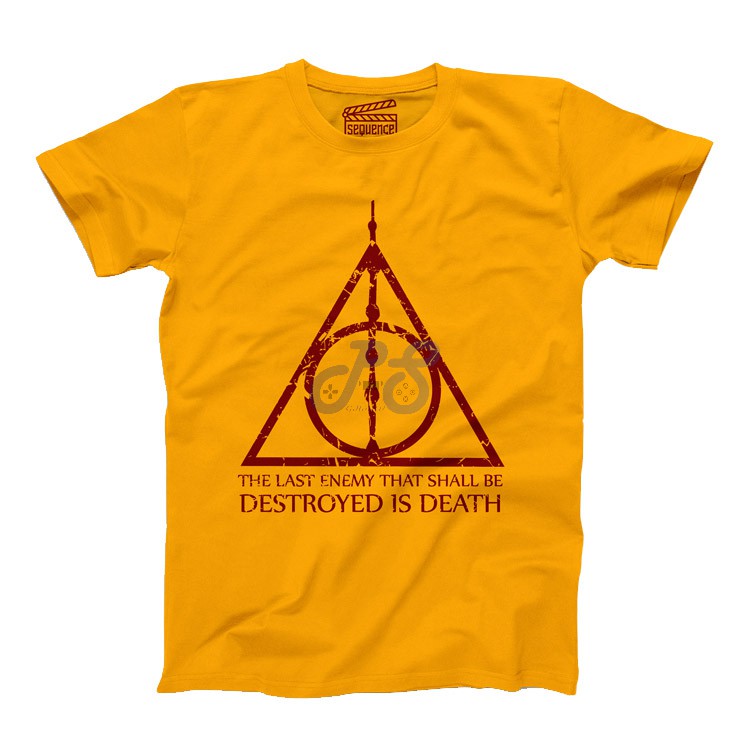 vanguard tshirt deathly hallows orange l