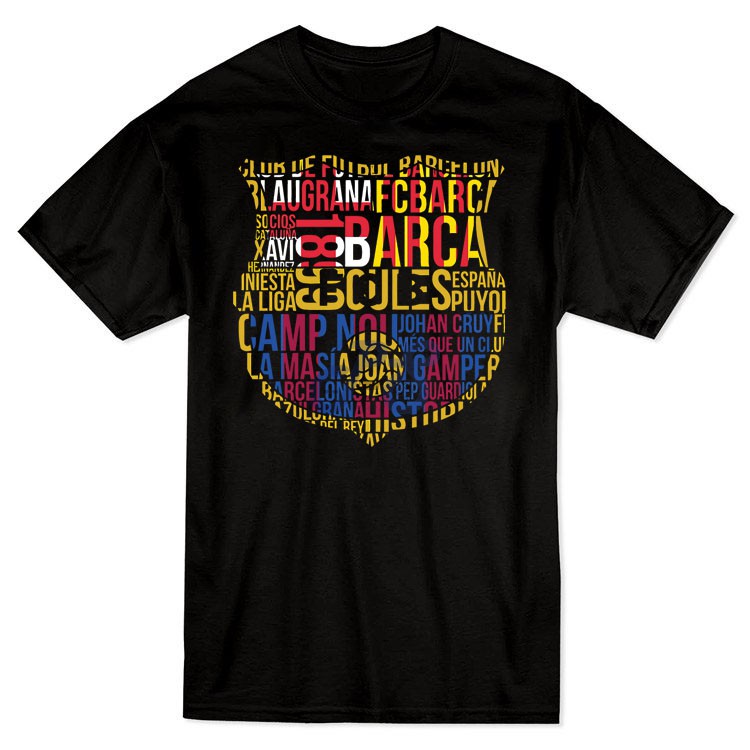 vanguard tshirt f c barcelona black xxl