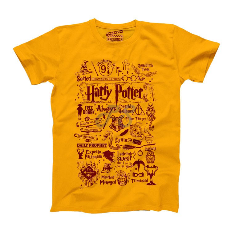 vanguard tshirt harry potter orange l