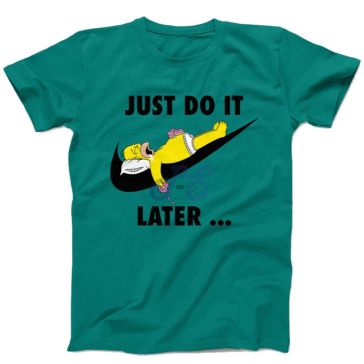 vanguard tshirt just do it later green xxl