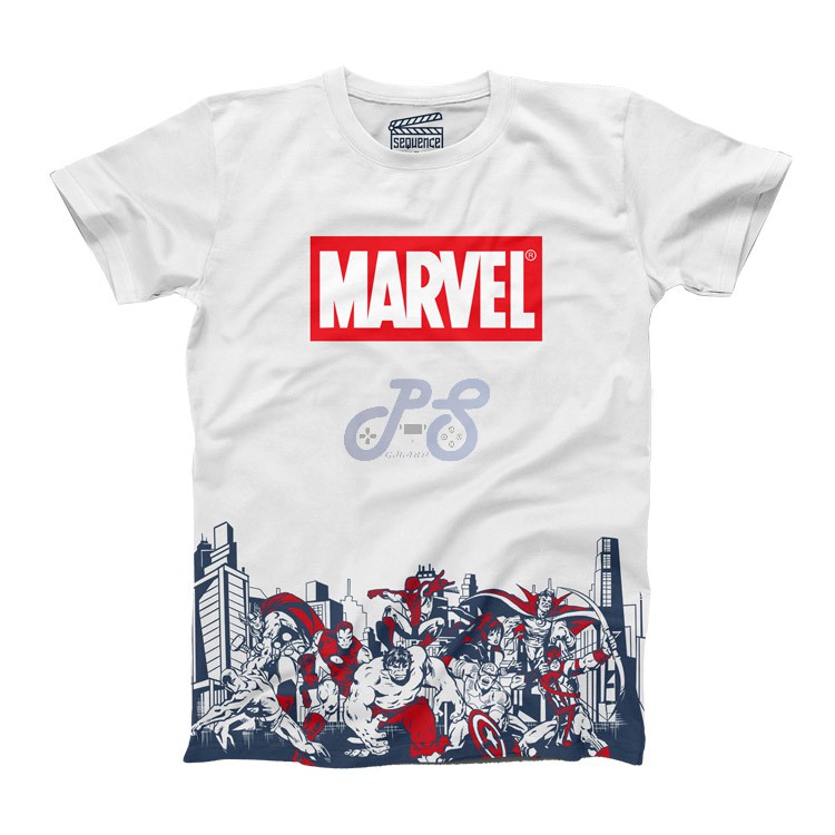 vanguard tshirt marvel white