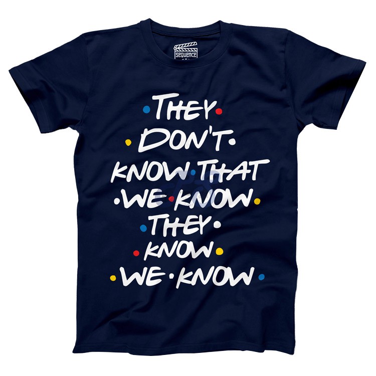 vanguard tshirt rachel and joey know blue l