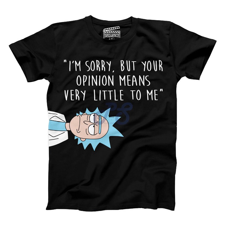 vanguard tshirt your opinions means very little to rick but sideways black l
