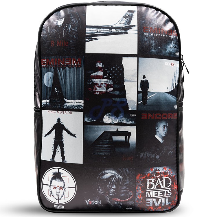 vanguard leather backpack eminem albums