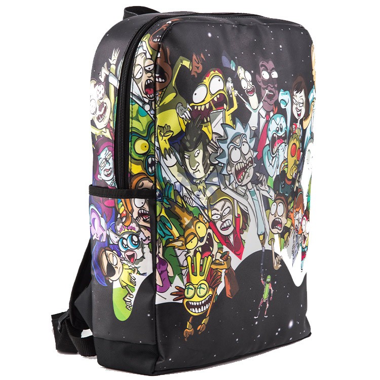 vanguard leather backpack rick and morty