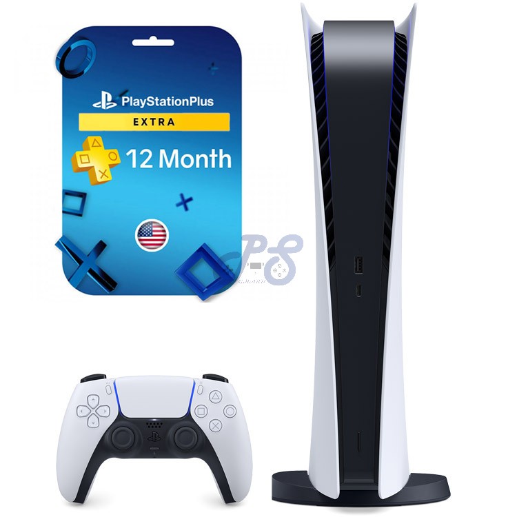 playstation 5 digital playstation plus extra 12 months membership us