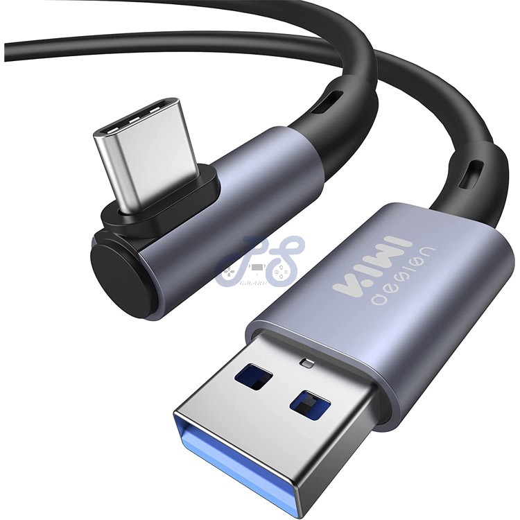 kiwi design link cable for meta quest 2 black 5m