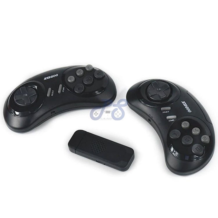 sg800 video game console with 2 wireless gamepads