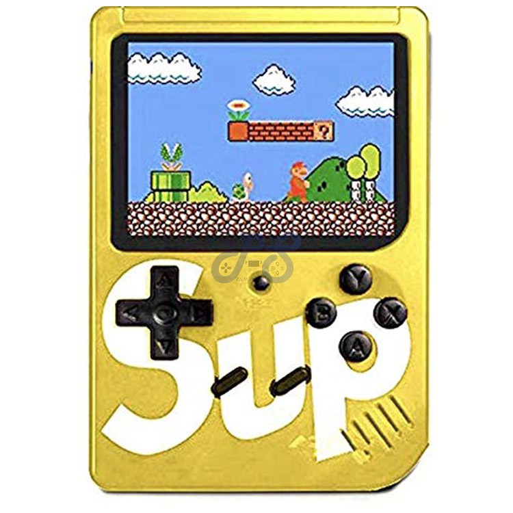 sup handheld 400 in 1 game box yellow