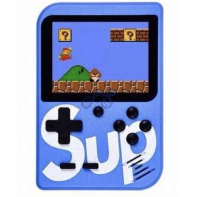 sup handheld 400 in 1 game box blue