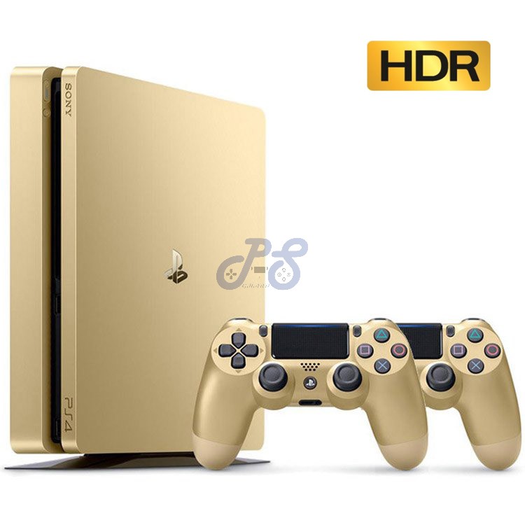 خرید PlayStation 4 Slim Gold 500GB with 2 Controllers R2 CUH 2016A