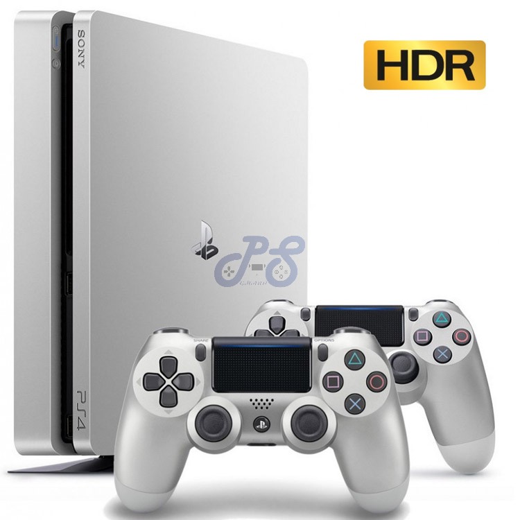 خرید PlayStation 4 Slim Silver 500GB with 2 Controllers R2 CUH 2016A