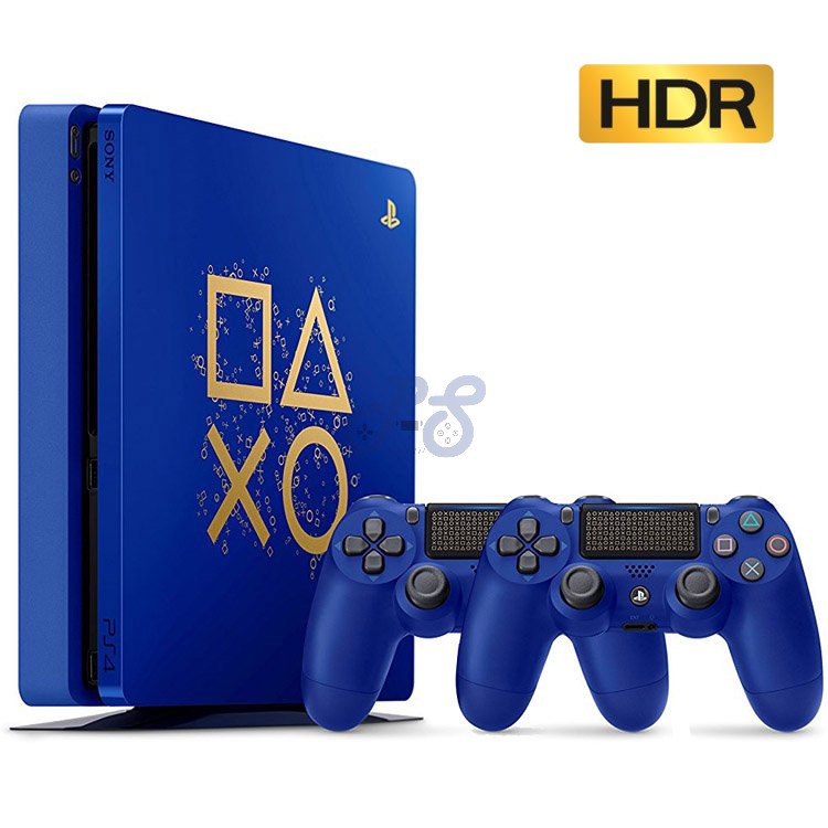 playstation 4 slim 500gb days of play limited edition with two dualshock 4 r2 cuh 2116a