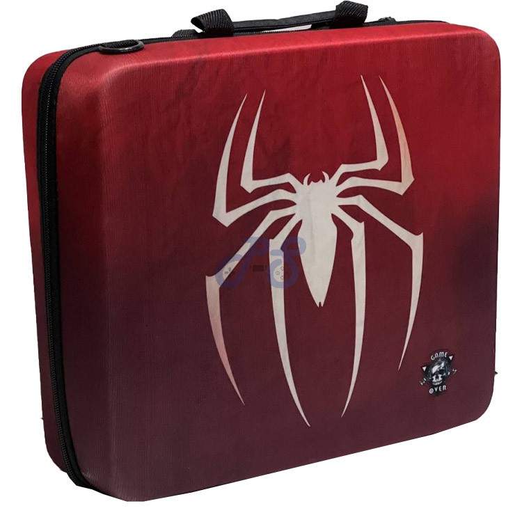 playstation 4 slim hard case spiderman logo