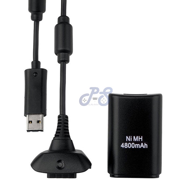 battery pack charge chargeable cable for xbox 360