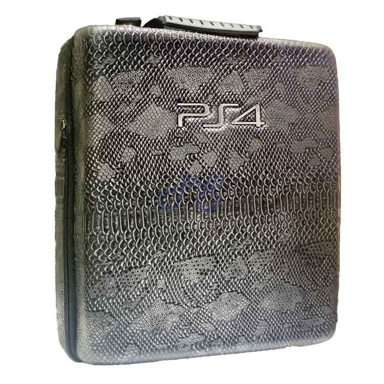 playstation 4 pro hard case snake leather grey code 2
