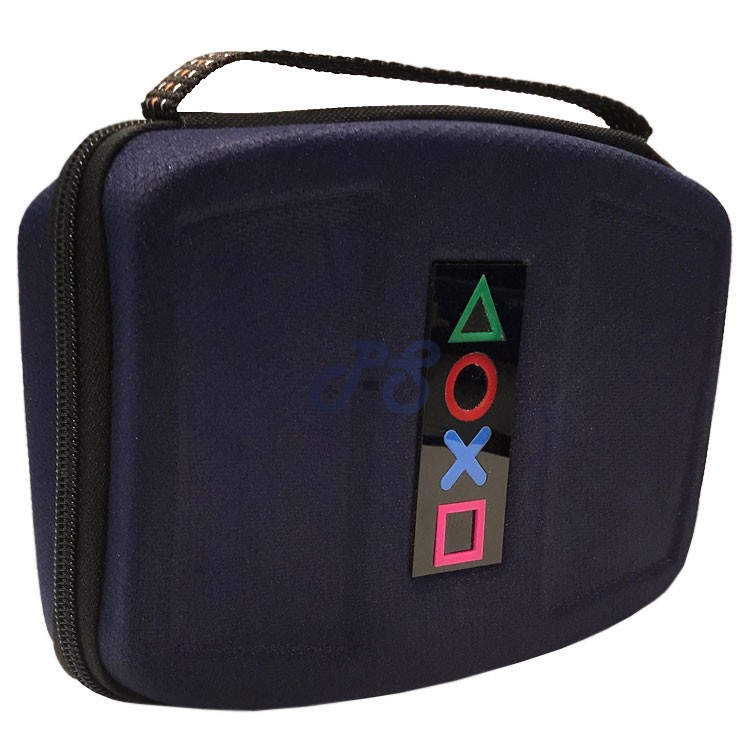 dualshock 4 case with playstation signs dark blue