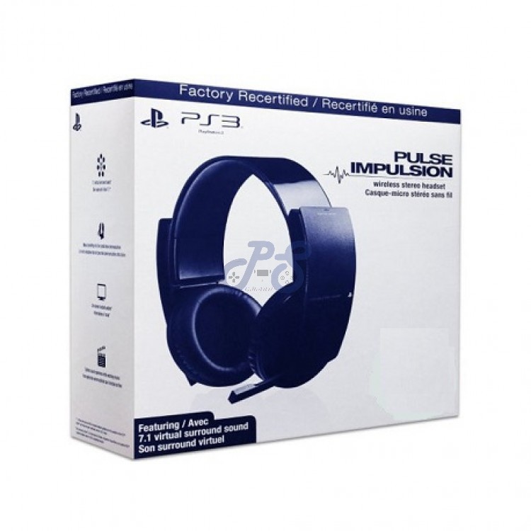 pulse impulsion stereo headset for ps3 factory recertified